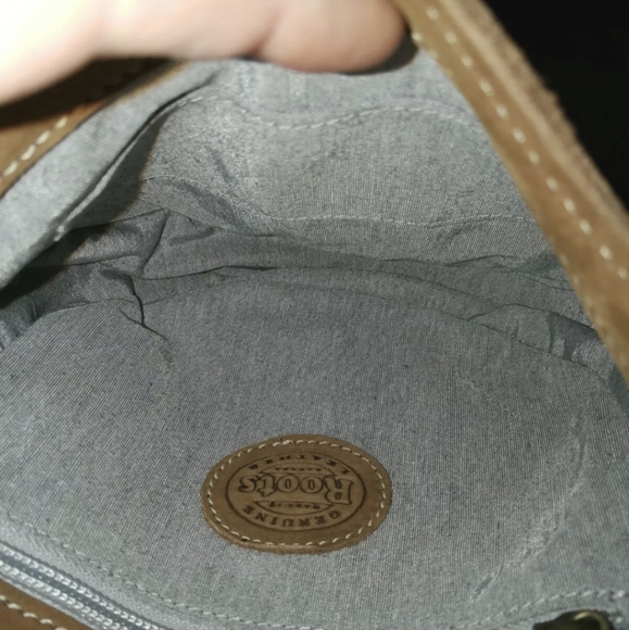 Roots mini saddle cross body nubuck leather - Picture 3 of 7